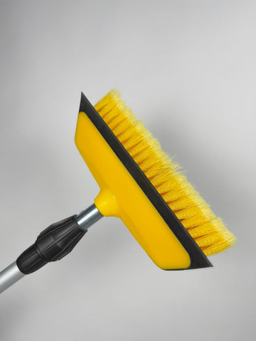 Solar panel cleaning brush